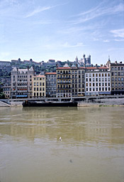 Lyon et la Saône