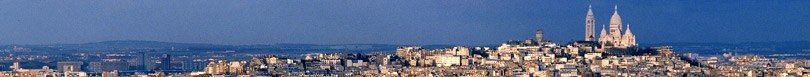 Panorama de Montmartre vu depuis Paris