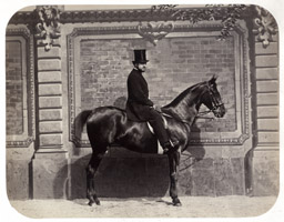 Cavalier portrait équestre c1860