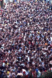 Foule départ d'une course à pied