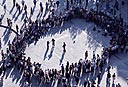 Foule à Beaubourg