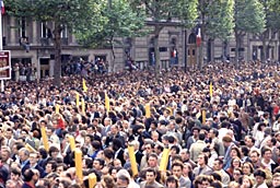 Foule à Paris - années 70