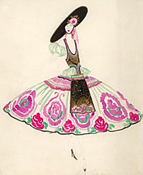 Rose - Costume de scène de Music-Hall par José de Zamora 