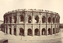 France - Provence - Les arènes de Nimes au XIXe siècle vers 1860 par Baldus - Toute utilisation et droit réservés par © Photothèque Ducatez