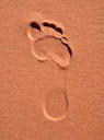 Empreinte dans le sable
